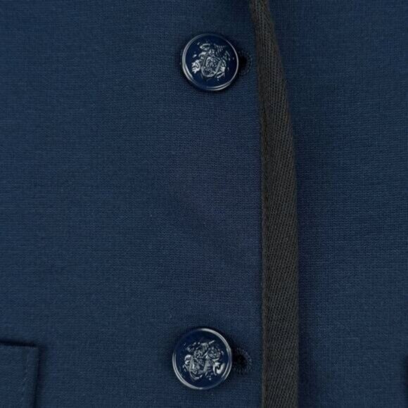 Gap The Academy Women's Navy Double Knit Ponte Blazer Navy Size 2 - Picture 3 of 7